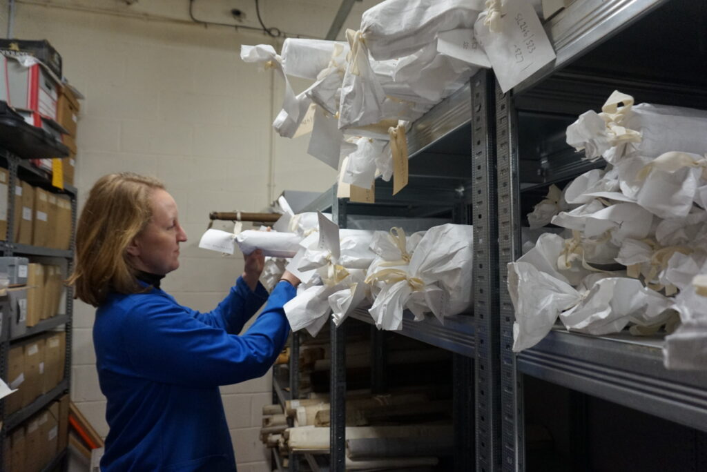 DSC02502 (1) Surveying Officer retrieving plans